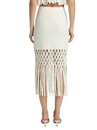 Sevilla Cotton-Blend Knit Midi-Skirt