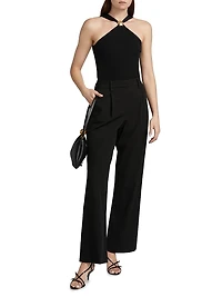 Senna Rib-Knit Halterneck Tank