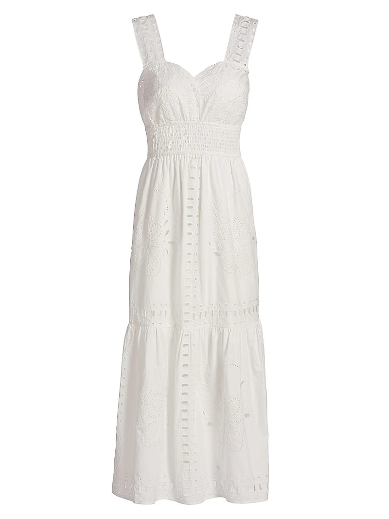 Fawn Cotton Sleeveless Midi-Dress