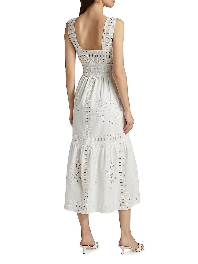 Fawn Cotton Sleeveless Midi-Dress