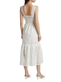 Fawn Cotton Sleeveless Midi-Dress
