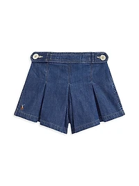 Little Girl's & Rigid Denim Shorts