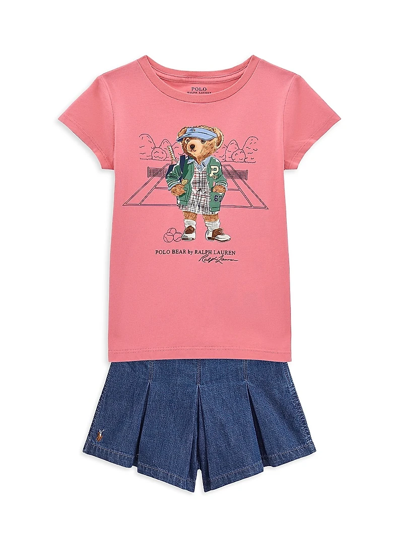 Little Girl's & Rigid Denim Shorts