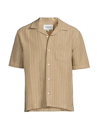 Boulder Retro Linen-Cotton Camp Shirt