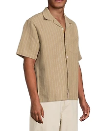 Boulder Retro Linen-Cotton Camp Shirt