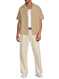 Boulder Retro Linen-Cotton Camp Shirt