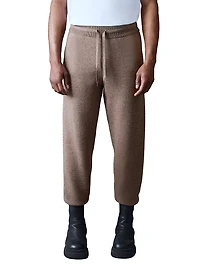 Harrison Wool-Cashmere Track Pants