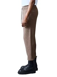 Harrison Wool-Cashmere Track Pants