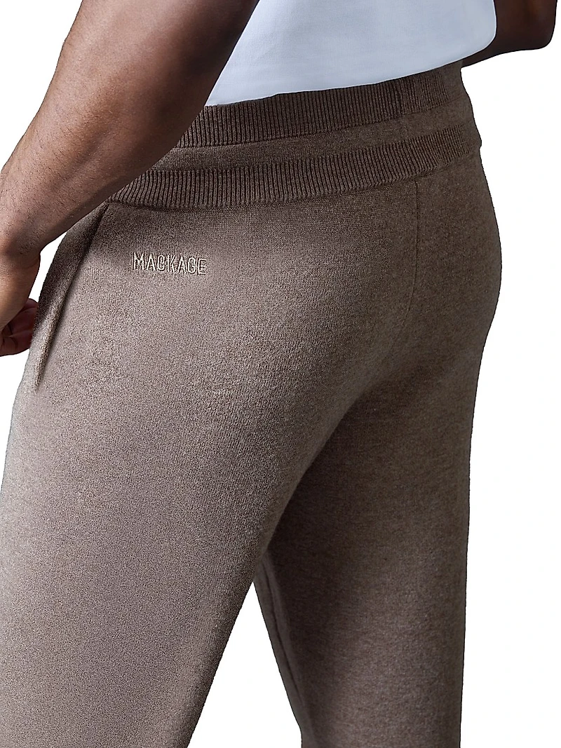 Harrison Wool-Cashmere Track Pants