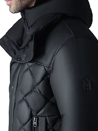 Cash Shearling-Trim Quilted Jacket
