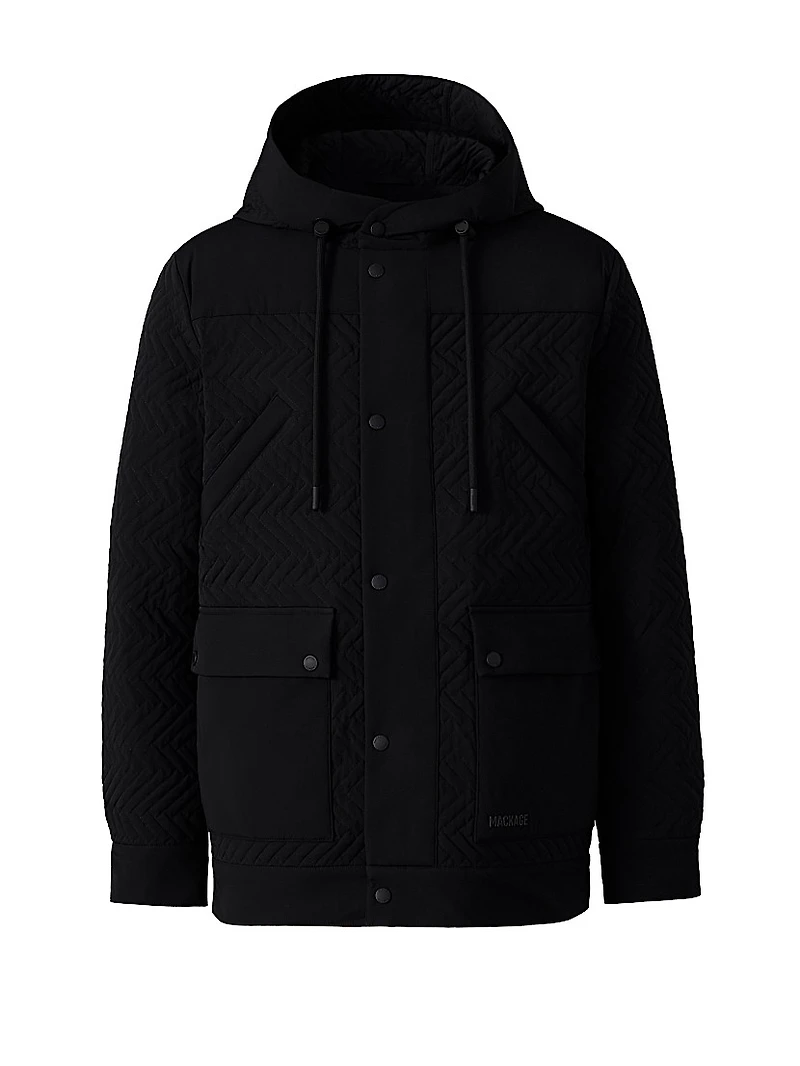 Thiago Chevron-Quilted Down Jacket