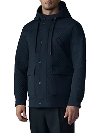Thiago Chevron-Quilted Down Jacket