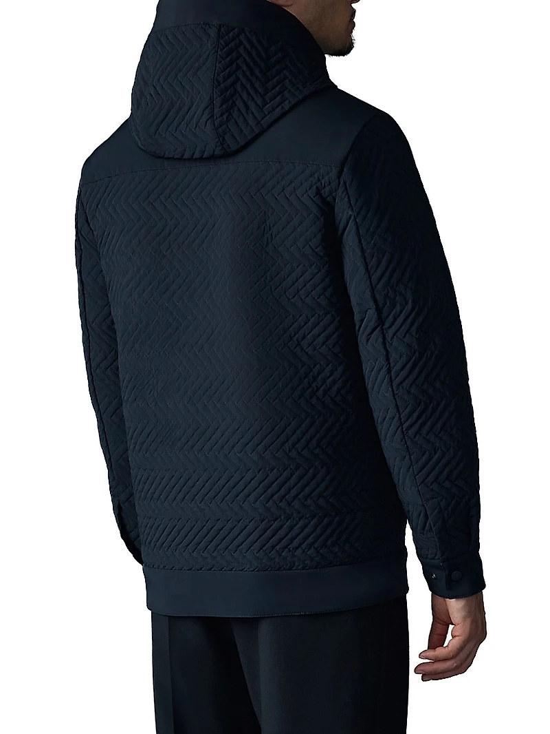 Thiago Chevron-Quilted Down Jacket