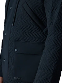 Thiago Chevron-Quilted Down Jacket