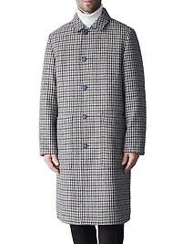Ralph Houndstooth Reversible Long Coat