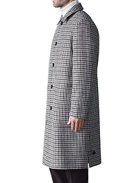 Ralph Houndstooth Reversible Long Coat