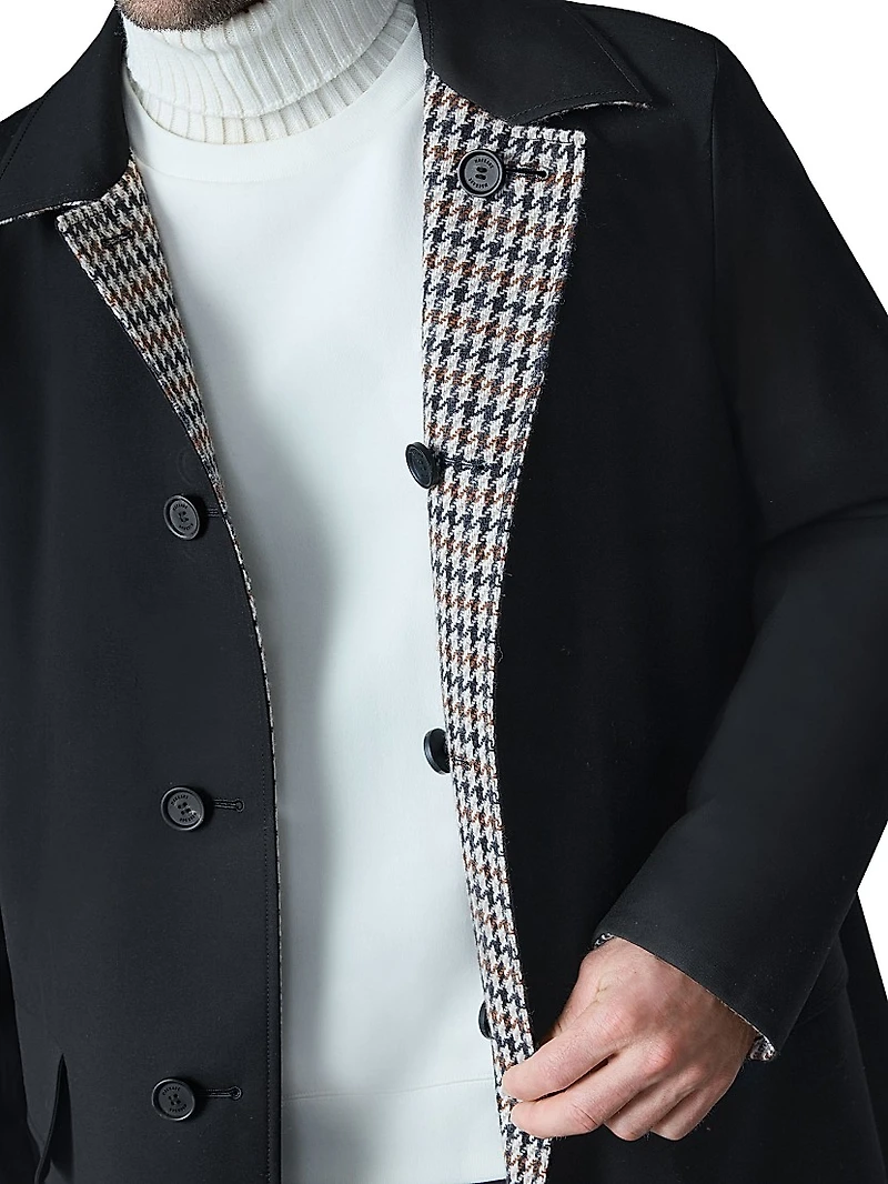 Ralph Houndstooth Reversible Long Coat