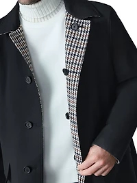 Ralph Houndstooth Reversible Long Coat