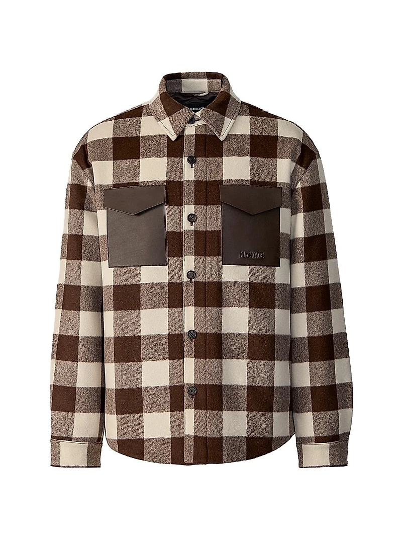 Ryker Checked Wool-Blend Jacket