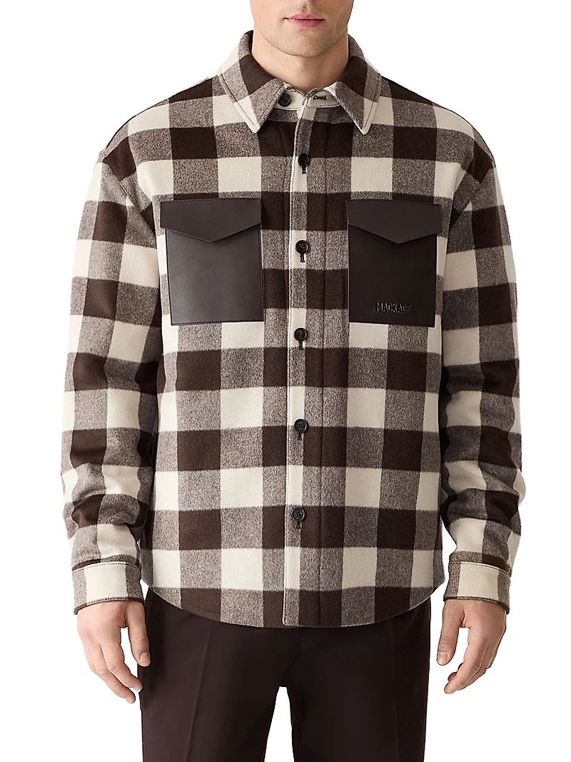 Ryker Checked Wool-Blend Jacket