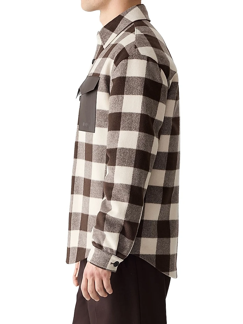 Ryker Checked Wool-Blend Jacket