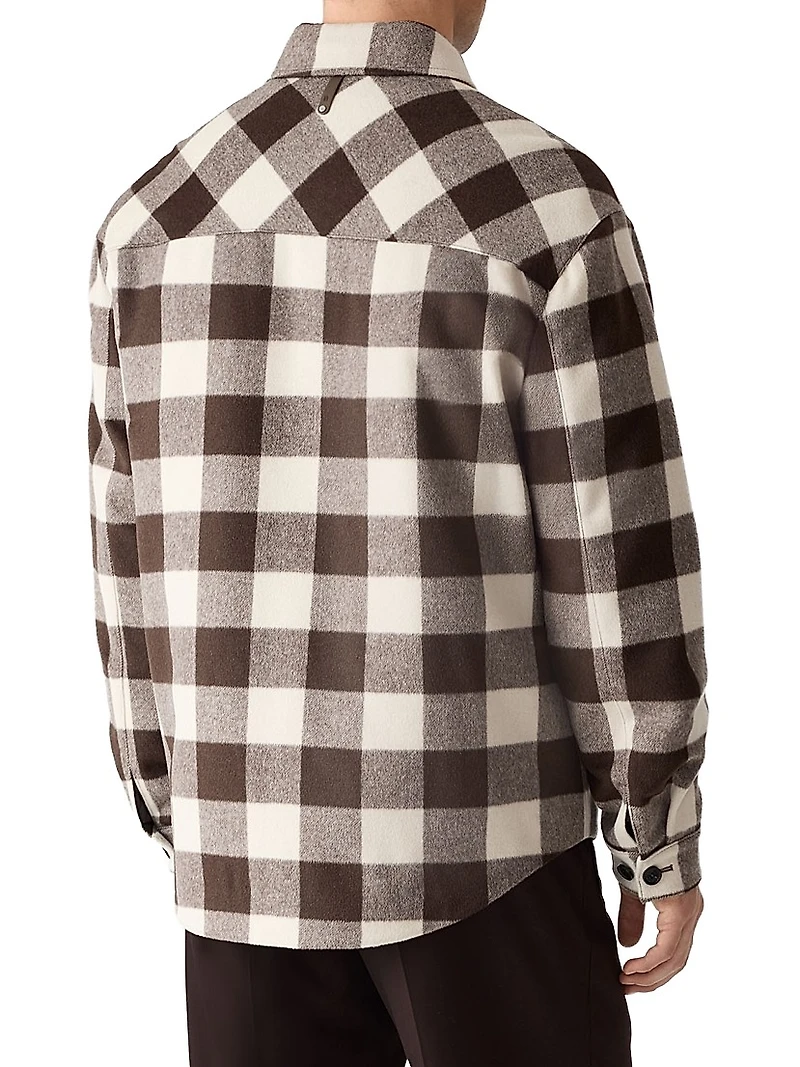 Ryker Checked Wool-Blend Jacket