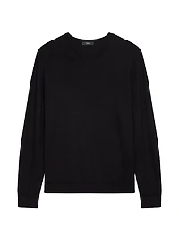 Silk-Cotton Crewneck Sweater