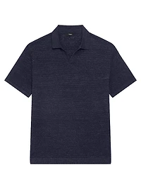 Brenan Linen-Blend Polo Shirt