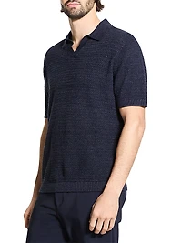 Brenan Linen-Blend Polo Shirt