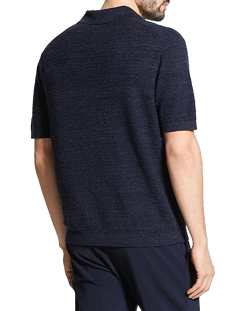 Brenan Linen-Blend Polo Shirt