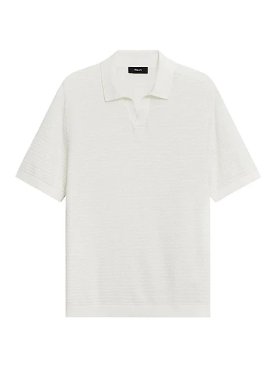 Brenan Linen-Blend Polo Shirt