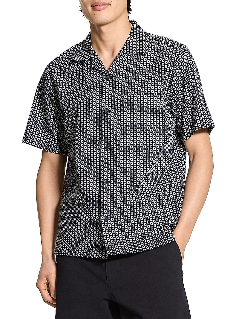 Noll Cotton Dobby Camp Shirt