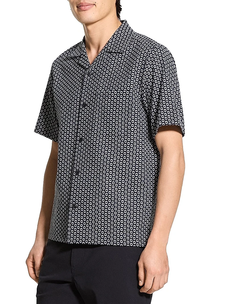 Noll Cotton Dobby Camp Shirt