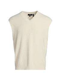 Tactile Cotton Sweater Vest