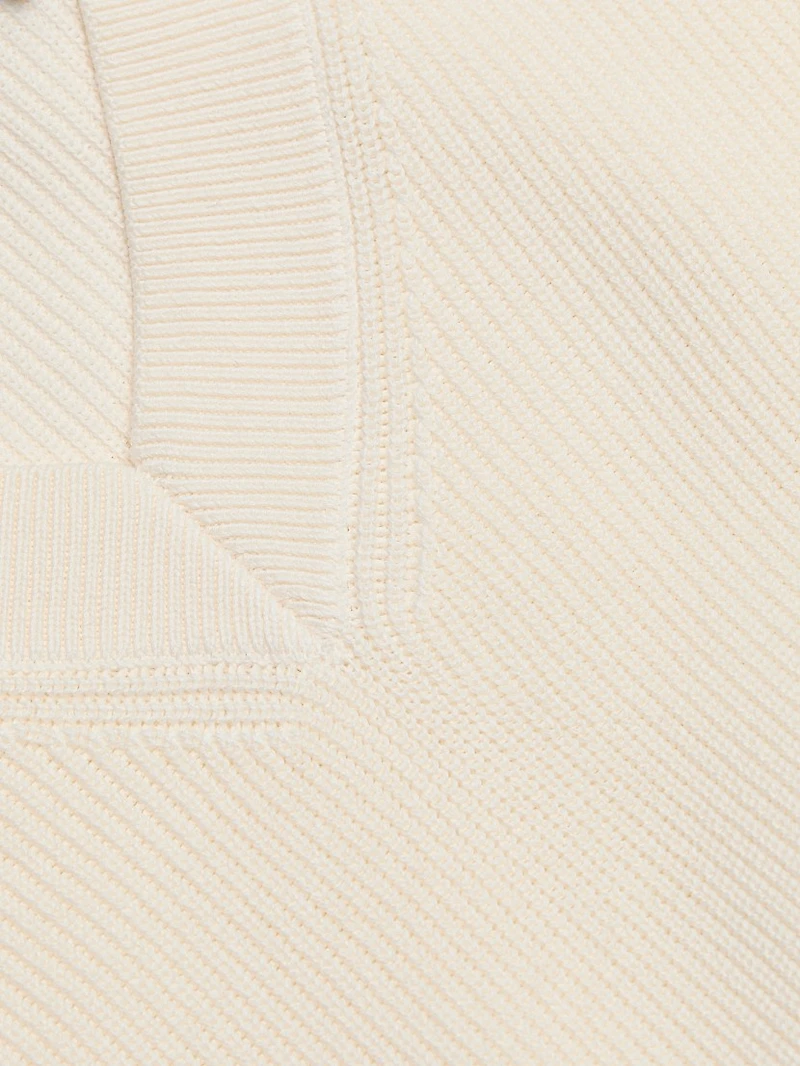Tactile Cotton Sweater Vest