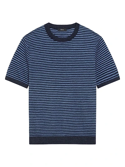 Pacific Striped Linen Blend T-Shirt