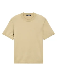 Rib-Knit Cotton-Blend T-Shirt
