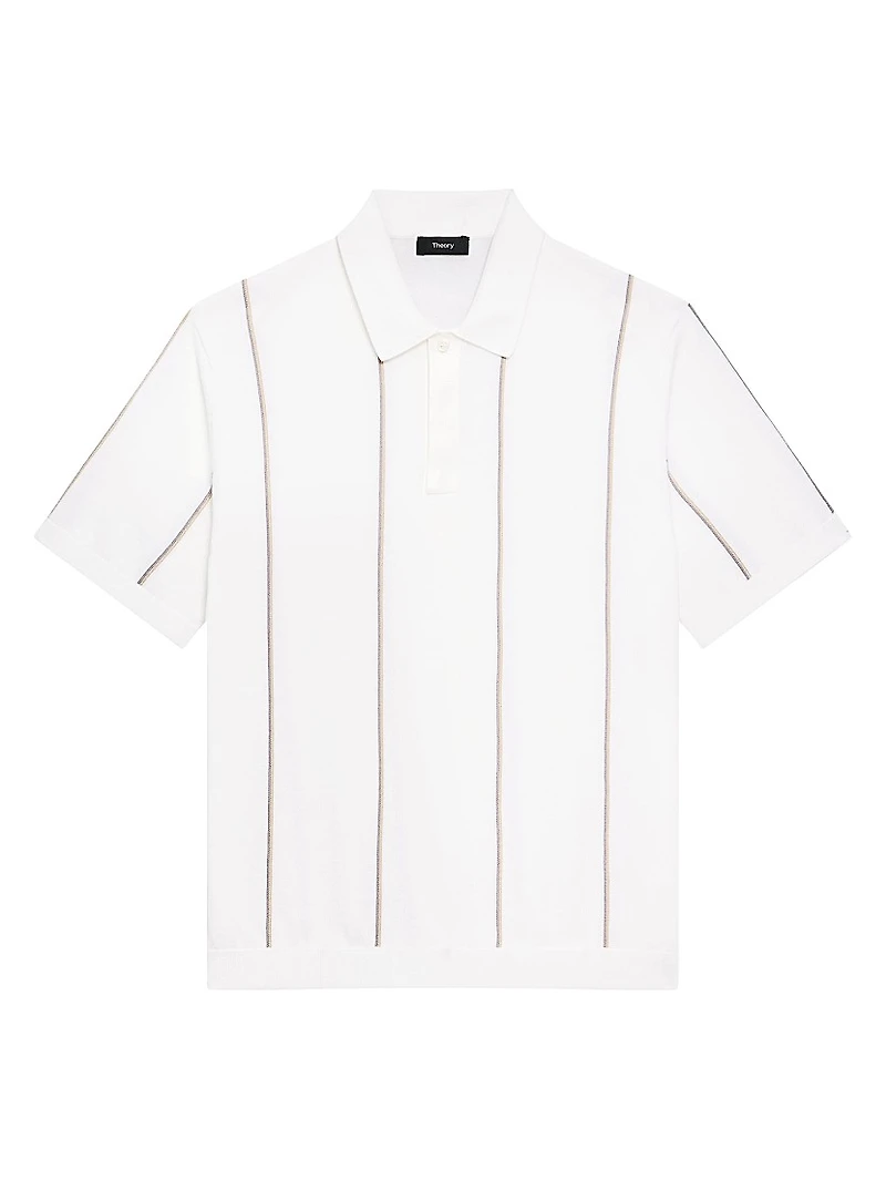 Striped Cotton Polo Shirt