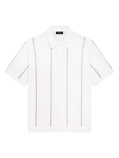 Striped Cotton Polo Shirt