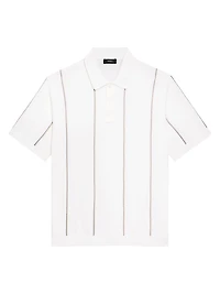 Striped Cotton Polo Shirt