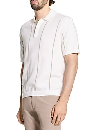 Striped Cotton Polo Shirt