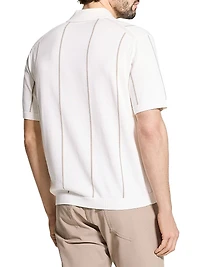 Striped Cotton Polo Shirt