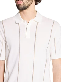 Striped Cotton Polo Shirt