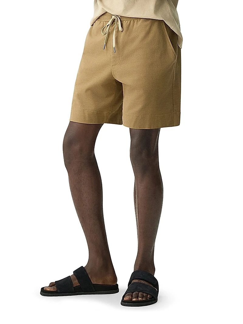 Cotton Terry Drawstring Shorts
