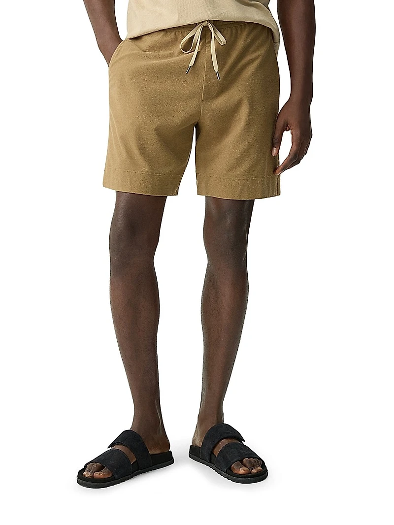 Cotton Terry Drawstring Shorts