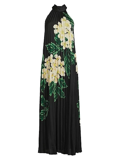 Lester Floral Pleated Maxi Dress