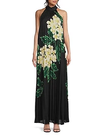 Lester Floral Pleated Maxi Dress