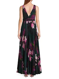 Vera Floral Pleated Maxi Dress