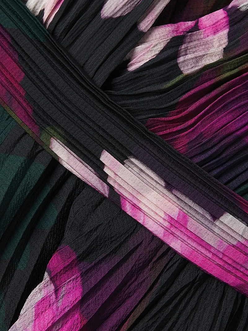 Vera Floral Pleated Maxi Dress
