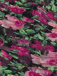 Dylan Floral Chiffon Ruched Maxi Dress